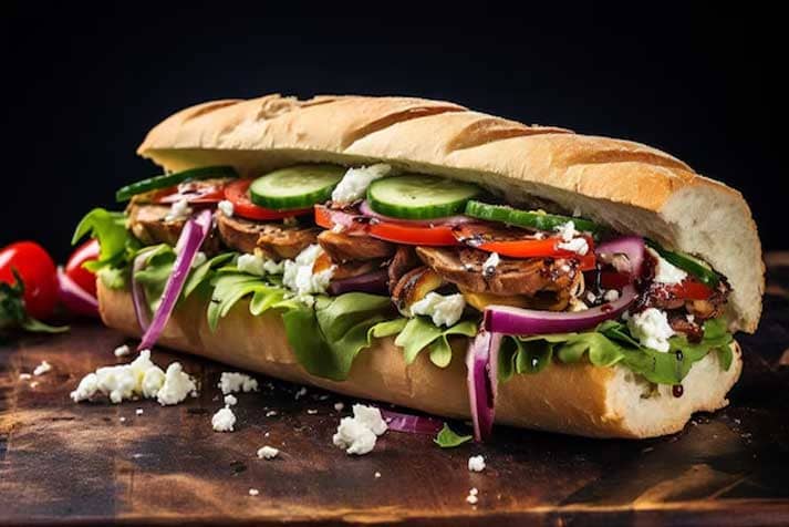 Hot Grilled Veggies Sub