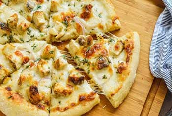 Alfredo Chicken Pizza